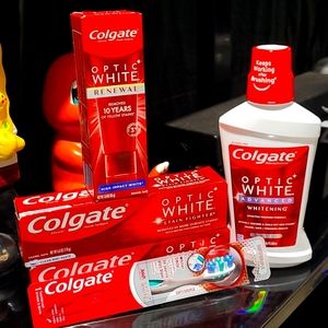 Colgate optic white  bundle